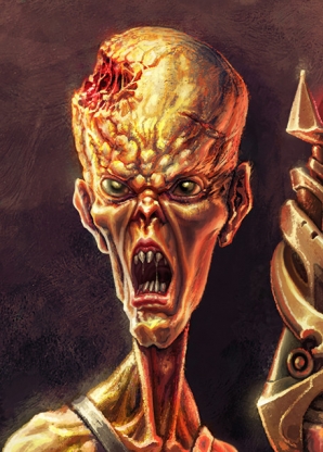 The wounded alien